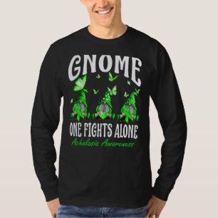 Gnome One Fights Alone Achalasia Awareness T-Shirt