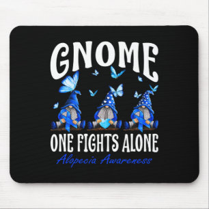 Gnome One Fights Alone Alopecia Awareness 1 Mouse Pad