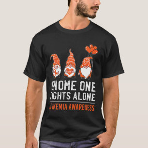 Gnome One Fights Alone Leukaemia Cancer Awareness  T-Shirt