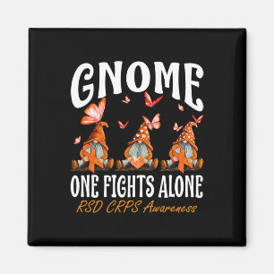 Gnome One Fights Alone RSD CRPS Awareness Magnet