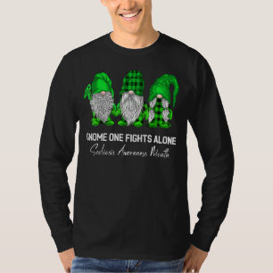 Gnome One Fights Alone Scoliosis Awareness Month G T-Shirt