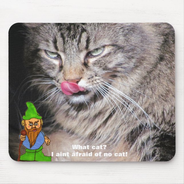 Gnome or Cats in sight? Mouse Pad (Front)