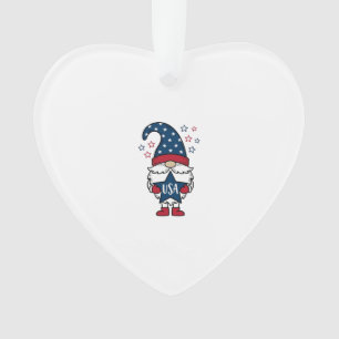 Gnome Patriotique USA Étoile Vectorielle Conceptio