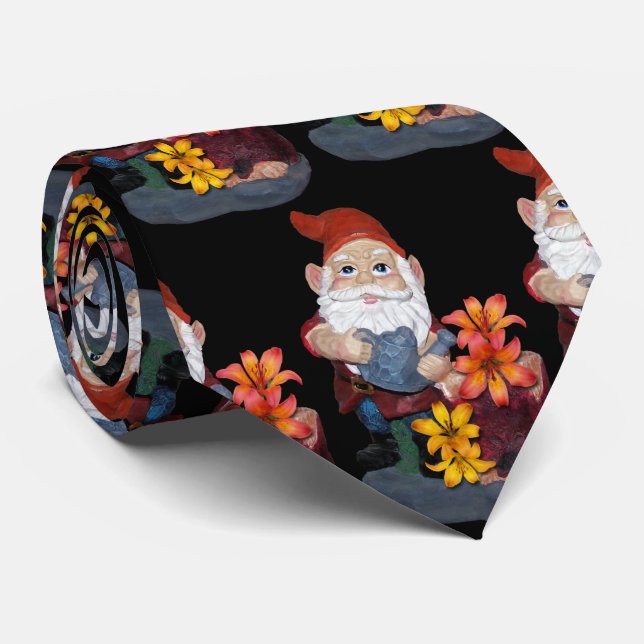 Gnome Pattern Tie (Rolled)