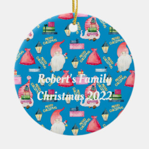 Gnome Personalized Ceramic Ornament