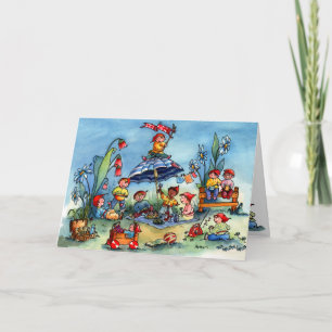 Gnome Picnic Card