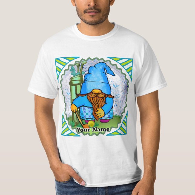 Gnome playing golf T-Shirt (Front)