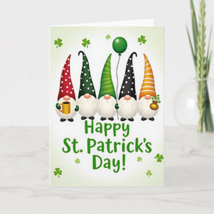 Gnome Polka Dot Pattern Card