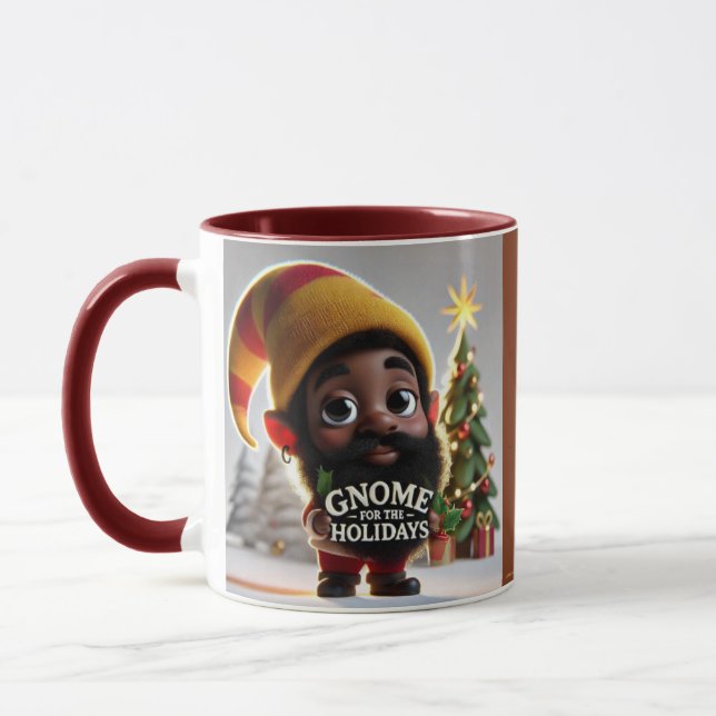 GNOME POUR LES VACANCES 2024-4-Brown Café Mug (Gauche)