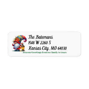 Gnome Return Address Label