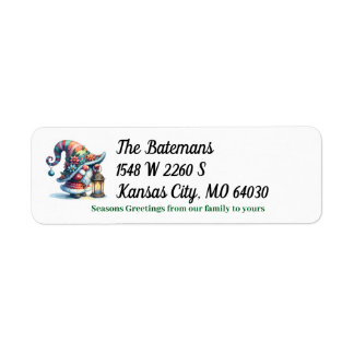 Gnome Return Address Label