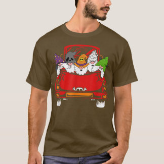 Gnome Riding Car Lazy Halloween Costume Ghost Witc T-Shirt