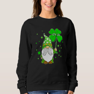 Gnome Shamrock Lpn Life Nurse St Patricks Day Iris Sweatshirt