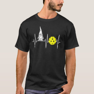 Gnome Shirt Pickleball Player Heartbeat Garden Gno