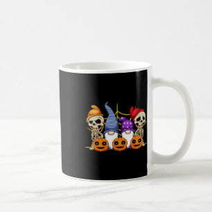 Gnome Skeleton Lazy Halloween Costume Cute Pumpkin Coffee Mug