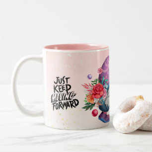 GNOME Sparkly Mug, for Gnome Lovers, Coffe Two-Tone Coffee Mug