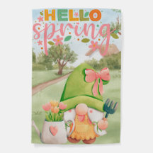 Gnome spring flag