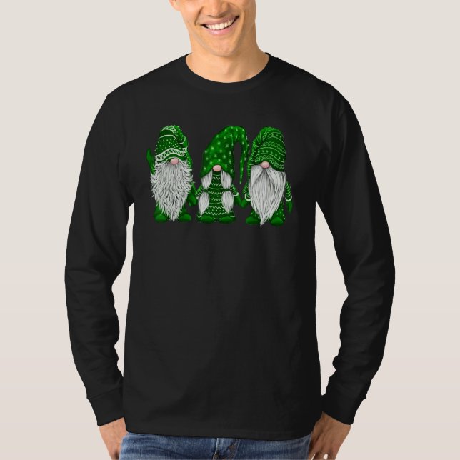 Gnome St Patrick Day Irish Green Saint Patrick Luc T-Shirt (Front)