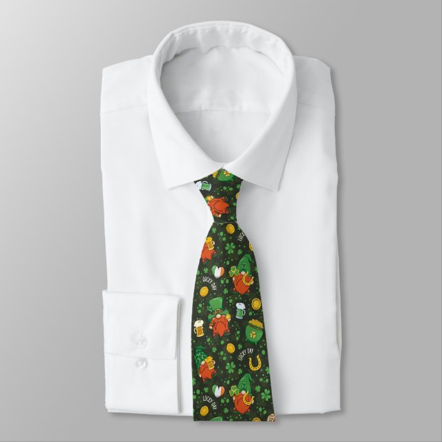 Gnome St. Patrick’s Day  Tie (Tied)