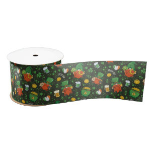 Gnome St. Patrick’s Day Wrapping Paper Satin Ribbon