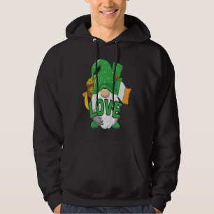 Gnome St Patricks Day Love Irish Flag Saint Patric Hoodie