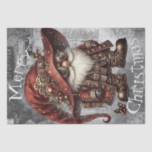 Gnome Steampunk Winter Christmas Tissue Paper