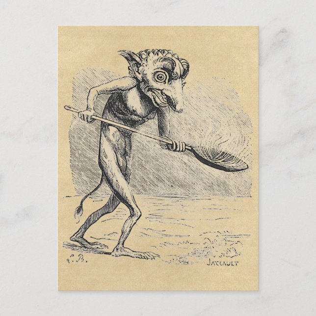Gnome Stirs the Cauldron Postcard (Front)