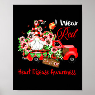 Gnome Survivor Heart Disease Awareness Poster
