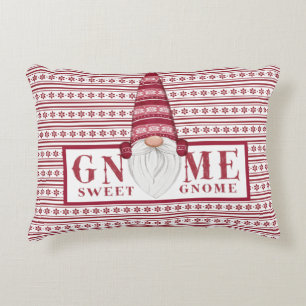 Gnome Sweet Gnome Accent Coussin