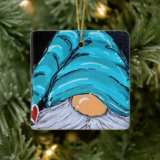 Gnome Sweet Gnome Ceramic Ornament