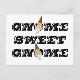 Gnome Sweet Gnome drôle carte postale