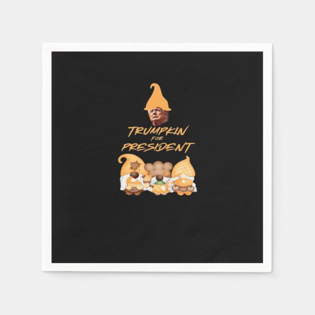 Gnome Sweet Gnome Vote Trumpkin Classic Napkin (Front)