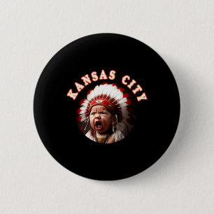 Gnome Tailgating Kansas City Bbq Kc Barbecue Coffe 2 Inch Round Button