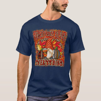 gnome thankful pumpkin spice everything autumn vib T-Shirt