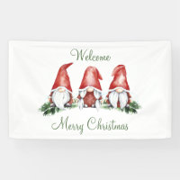 Gnome Themed Holiday Banner