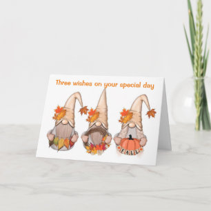 GNOME THINKS HE'S A COMIC FOR 60th BIRTHDAY  Card