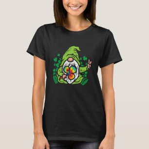 Gnome Tie Dye Shamrock C St Patricks Day Hippie T-Shirt
