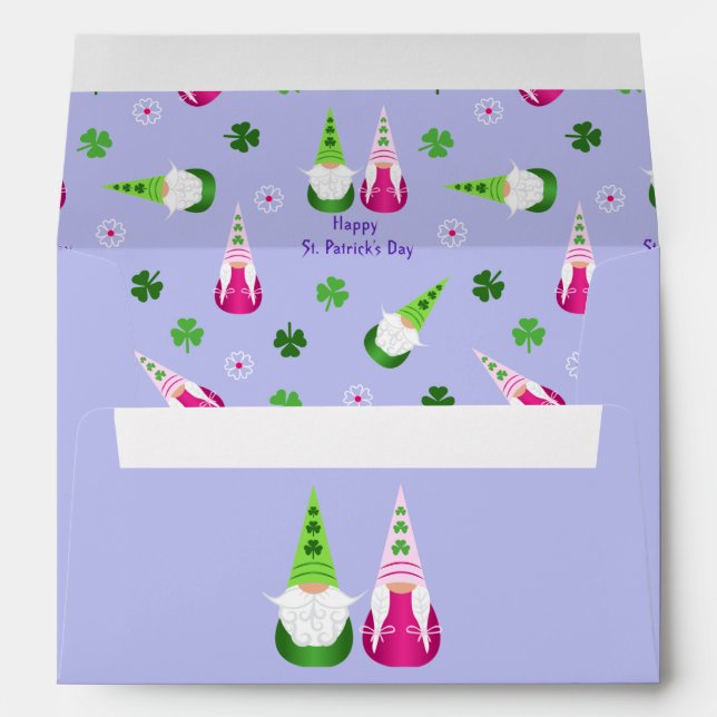 Gnome Toss St. Patrick's Day Envelope (Back (Bottom))