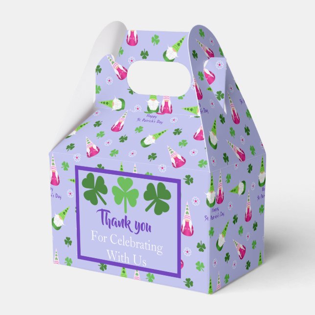 Gnome Toss St. Patrick's Day Favor Box (Front Side)
