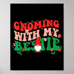 Gnome Twinning With My Ie Funny Matching Christmas Poster