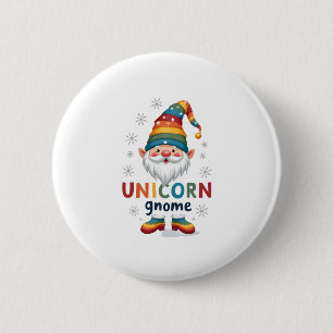 Gnome Unicorn Shirt Family Matching Group Christma 2 Inch Round Button