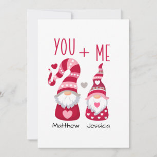 Gnome Valentine Couple Holiday Card