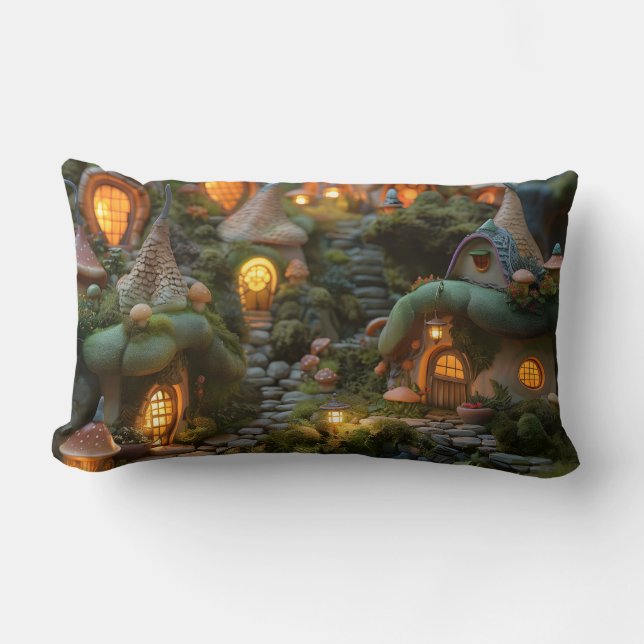 Gnome village lumbar pillow (Front)