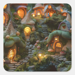 Gnome village square sticker