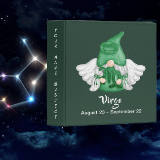 Gnome Virgo Astrology Sign Angel Name or Subject Binder