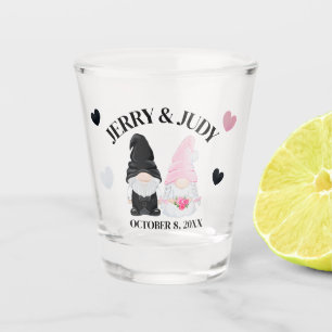 Gnome Wedding Keepsake Shot Glass
