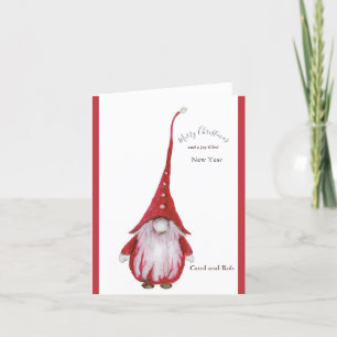 Gnome Whimsical Christmas Art Card