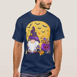 Gnome Witch Halloween Costume Pumpkin Autumn Fall T-Shirt