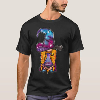 Gnome Witch Halloween Pumpkin Autumn Fall Holiday  T-Shirt