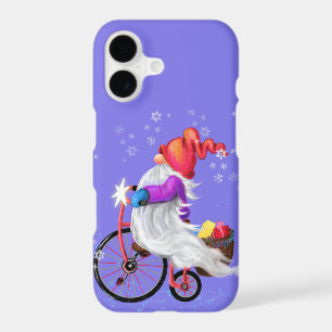 Gnome with Bike Christmas iPhone Case